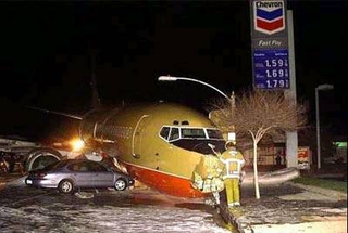 “Hello, State Farm? Yeah, my Taurus was just hit by an airplane. No, it’s driveable. Hello? Hello?”